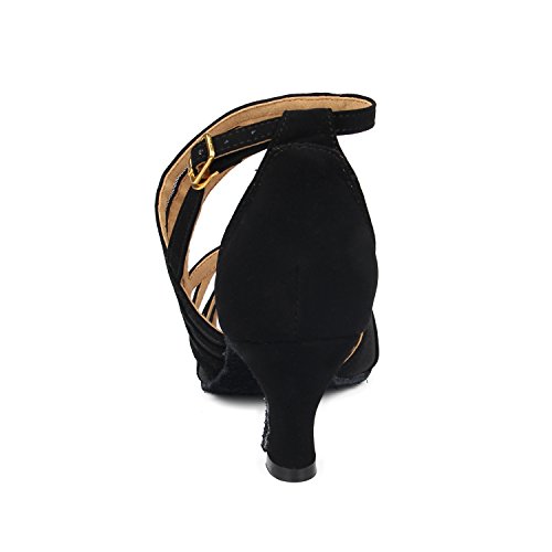 SUKUTU Zapatos de Baile de salón Mujer Tango Latino Salsa Práctica Samba Waltz Zapatos de Baile Social