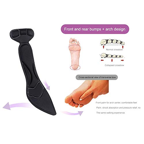 Sunnyushine Almohadilla para Zapatos, Cojines de Bola de pie, Almohadillas tacón Alto, Almohadillas de tacón Alto para Mujeres, Forros Antideslizantes de tacón Alto para el Cuidado pie Protector
