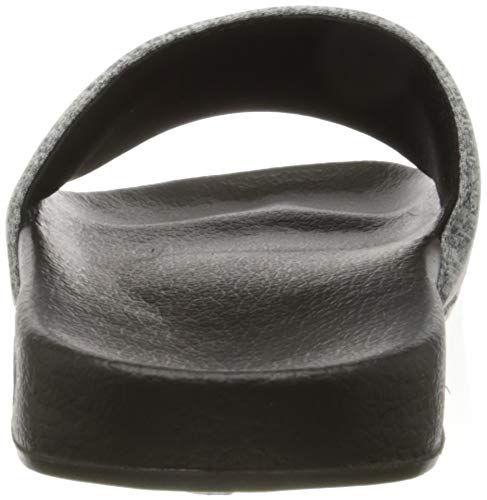 Superdry Vintage Logo Pool Slide, Zapatos de Playa y Piscina para Hombre, Gris (Dark Grey Grit Kqz), 46/47 EU