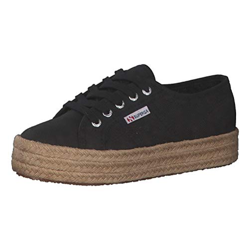 Superga 2730-cotropew, Zapatillas de Gimnasia Mujer, Negro (Black 999), 41 EU