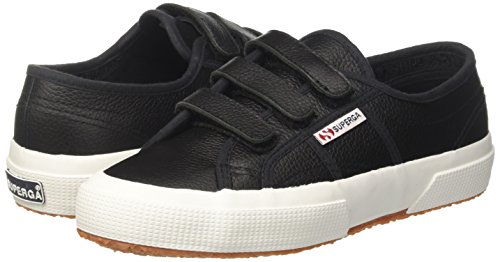 SUPERGA 2750-Efgl3Velu, Zapatillas Tobilleras Unisex Adulto, Nero Blackwhite, 37 EU