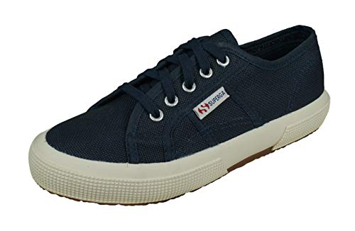 Superga 2750-jcot Classic, Zapatillas de Gimnasia Unisex niños, Azul Marino, 30 EU