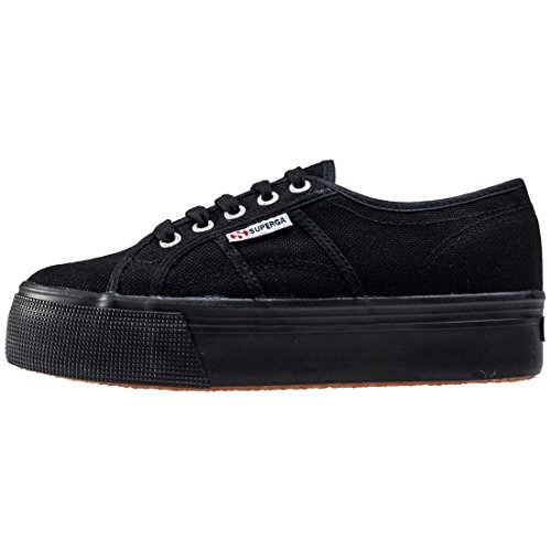 Superga 2790 Acotw Linea Up and Down, Zapatillas Mujer, Negro (996), 38 EU