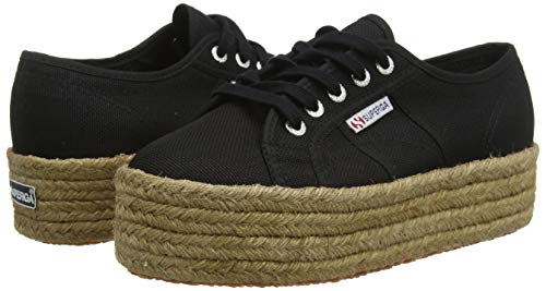 Superga 2790-COTROPEW, Zapatillas Mujer, Negro (Nero 999), 38 EU (5 UK)