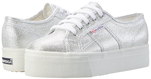 Superga S009TC0 - Zapatillas de plataforma Lamew para adultos, unisex, Plateado (Silver), 39 EU