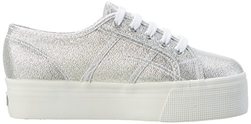 Superga S009TC0 - Zapatillas de plataforma Lamew para adultos, unisex, Plateado (Silver), 40 EU