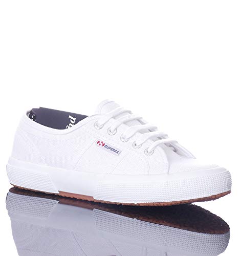 Superga - Zapatillas para mujer con cordones | suela blanca | ideal para el verano | disponible en muchos colores Blanco 38