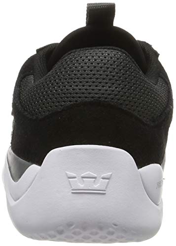 Supra Pecos, Zapatillas de Skateboard Unisex Adulto, Negro (Black/Dk Grey-White-M 42), 39 EU