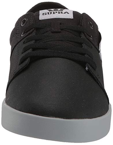 Supra Stacks II, Zapatillas Unisex Adulto, Negro Black Tuf Lt Grey 057, 41 EU