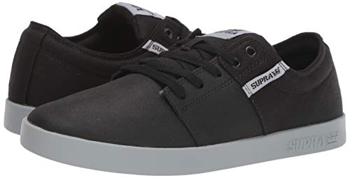Supra Stacks II, Zapatillas Unisex Adulto, Negro Black Tuf Lt Grey 057, 41 EU