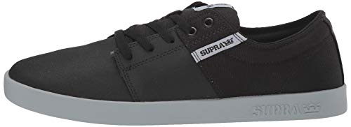 Supra Stacks II, Zapatillas Unisex Adulto, Negro Black Tuf Lt Grey 057, 43.5 EU