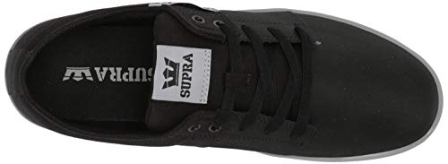 Supra Stacks II, Zapatillas Unisex Adulto, Negro Black Tuf Lt Grey 057, 43.5 EU