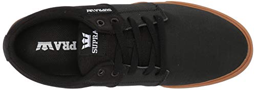 Supra Stacks Vulc II, Zapatillas Unisex Adulto, Negro Black Tuf Lt Gum 024, 36 EU