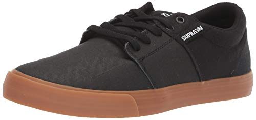 Supra Stacks Vulc II, Zapatillas Unisex Adulto, Negro Black Tuf Lt Gum 024, 36 EU