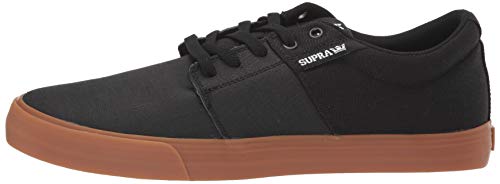 Supra Stacks Vulc II, Zapatillas Unisex Adulto, Negro Black Tuf Lt Gum 024, 41 EU