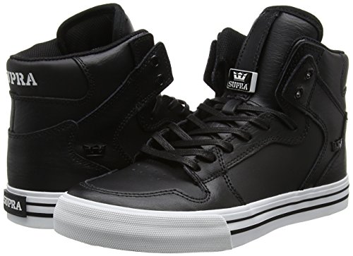 Supra Zapatillas abotinadas, Negro - Schwarz (BLACK - WHITE BKW), 37.5 EU