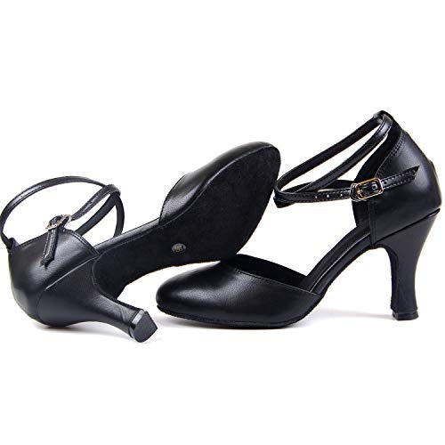 Syrads Mujer Zapatos de Baile Latino Salsa Americano Zapatos de Baile de Salón Moderno Tango Vals