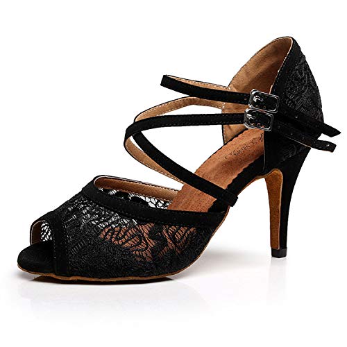 Syrads Zapatos de Baile Latino para Mujer Salsa Zapatos de Tango Samba Vals Bachata Kizomba Baile de Salón de Interior 