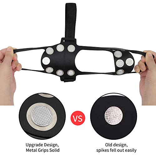 Tacos Linlook para zapatos, crampones para calzado, garras antideslizantes para la nieve y el hielo, para botas de montaña, Unisex adulto, large