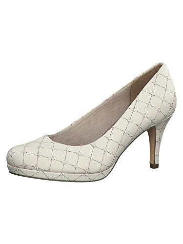 Tamaris 1-1-22444-24, Zapatos de tacón con Punta Cerrada Mujer, Beige Croco, 39 EU