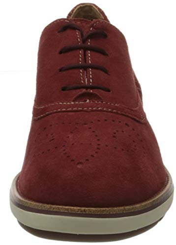 Tamaris 1-1-23752-24, Zapatos de Cordones Derby Mujer, Rojo Granata 557, 40 EU