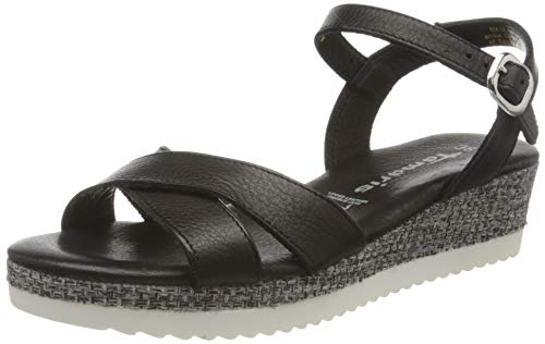 Tamaris 1-1-28248-24, Sandalia con Pulsera Mujer, Negro 001, 37 EU