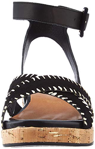 Tamaris 1-1-28265-34, Sandalias con cuña Mujer, Black, 41 EU
