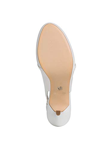 Tamaris 1-1-29600-24, Zapatos con Tira de Tobillo Mujer, Blanco White Pearl 101, 40 EU