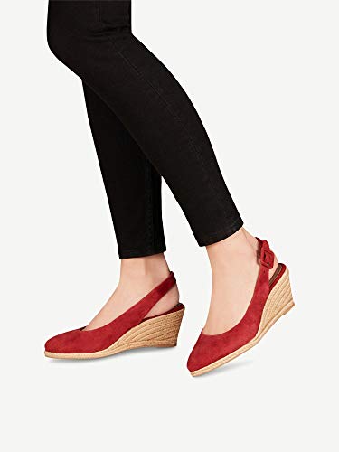 Tamaris 1-1-29613-24, Zapatos de Talón Abierto Mujer, Rojo (Ruby 523), 37 EU