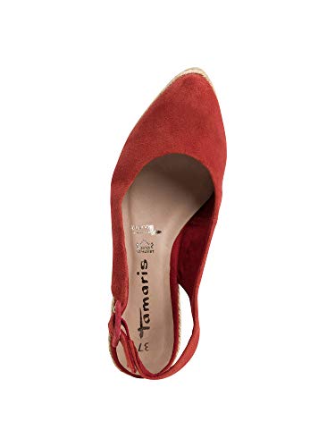 Tamaris 1-1-29613-24, Zapatos de Talón Abierto Mujer, Rojo (Ruby 523), 37 EU