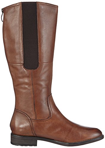 Tamaris Botas Jinete Botas de Motorista con Las Correas y Remaches 304 Mocca Brown 1-25409-21, Color marrón, Talla 37 EU (4 Damen UK)