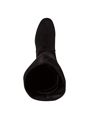 Tamaris Mujer Botas, señora Botas de Muslo,Botas por Encima de la Rodilla, Overknee-Boots,Botas de Mango Largo,Sexy,Femenino,Black,40 EU / 6.5 UK