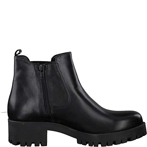 Tamaris Mujer Botines, señora Botas Chelsea, Botas,Botas de Media caña,Botines,botín,Slip on,Alto,Black Uni,37 EU / 4 UK