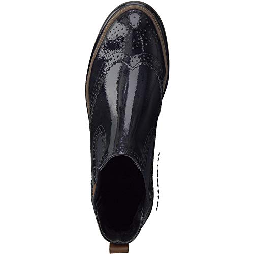 Tamaris Mujer Botines, señora Botas Chelsea, Botas,Botas de Media caña,Botines,botín,Slip on,Plana,Pacific Patent,39 EU / 5.5 UK