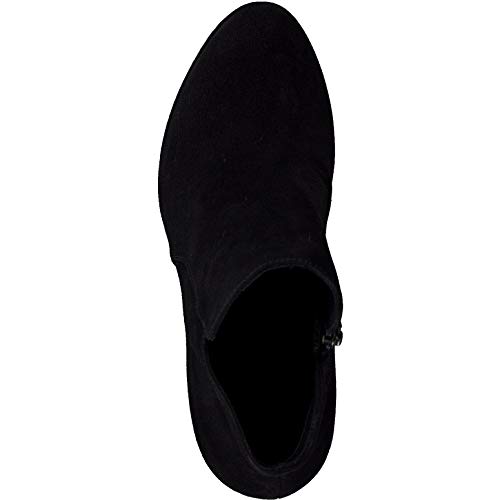 Tamaris Mujer Botines, señora Botines, Botas,Botas de Media caña,Botines,botín,Tobillo Alto,Cremallera,Black,39 EU / 5.5 UK