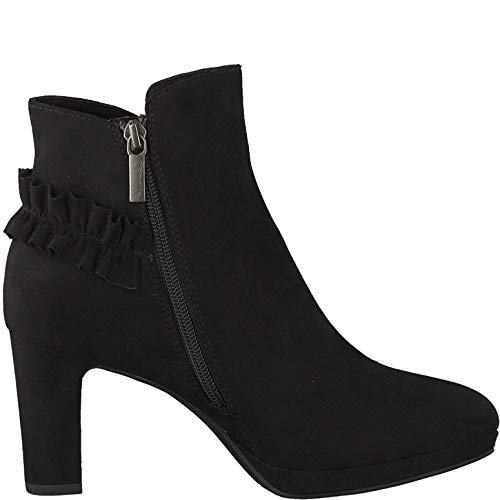 Tamaris Mujer Botines, señora Botines, Botas,Botas de Media caña,Botines,botín,Tobillo Alto,Cremallera,Black,40 EU / 6.5 UK