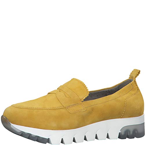Tamaris Mujer Mocasines 24709-24, señora Zapatilla Deportiva, Calzado de Medio Zapato,Slip-on,Zapato de Ocio,Slip-in Abierto,Sun,40 EU / 6.5 UK