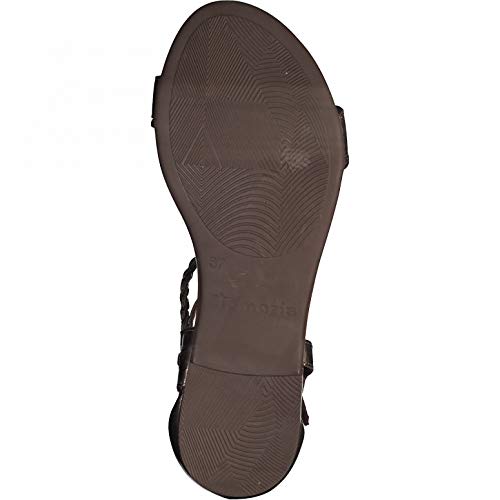 Tamaris Mujer Sandalias, señora Sandalia con Tiras,Sandalia Romana,Sandalia,Sandalia de Gladiador,Sandalia de Verano,Champagne Met,38 EU / 5 UK