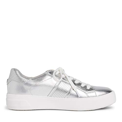 Tamaris Mujer Zapatillas, señora Bajo,Touch It,Zapato con Cordones,Plataforma de la Suela,Ocio,Zapato bajo,Zapato de Calle,Silver Uni,38 EU / 5 UK