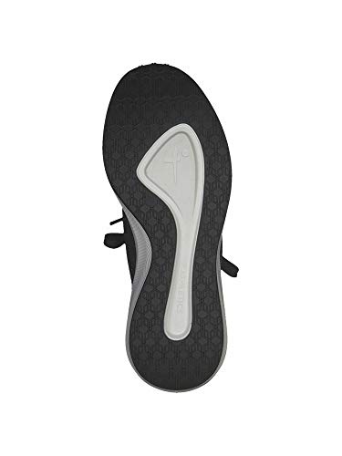 Tamaris Mujer Zapatos con Cordones, señora Zapatos Deportivos,Zapatos Bajos,Calzado de Calle,Zapatillas de cuña,Black Silver,38 EU / 5 UK