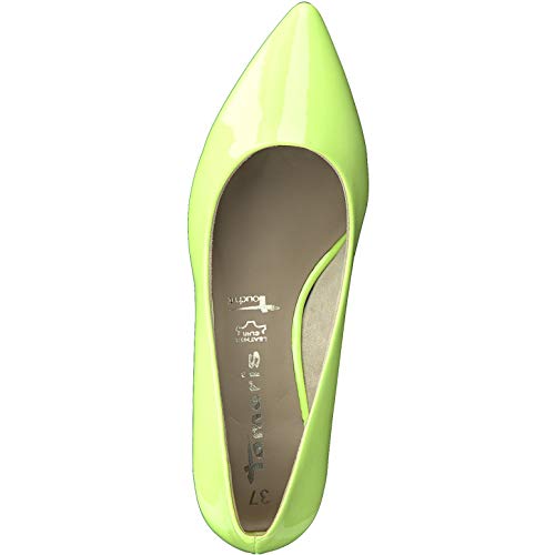 Tamaris Mujer Zapatos de tacón 22495-34, señora Zapatos de tacón Clásicas, Zapatos de Noche,Zapatos de Baile,Tacones Altos,Lime Patent,40 EU / 6.5 UK