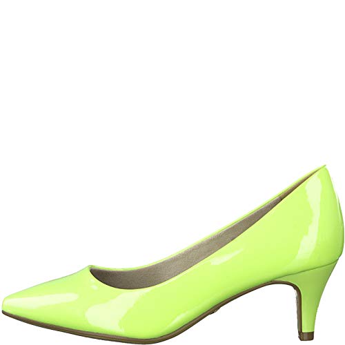 Tamaris Mujer Zapatos de tacón 22495-34, señora Zapatos de tacón Clásicas, Zapatos de Noche,Zapatos de Baile,Tacones Altos,Lime Patent,40 EU / 6.5 UK