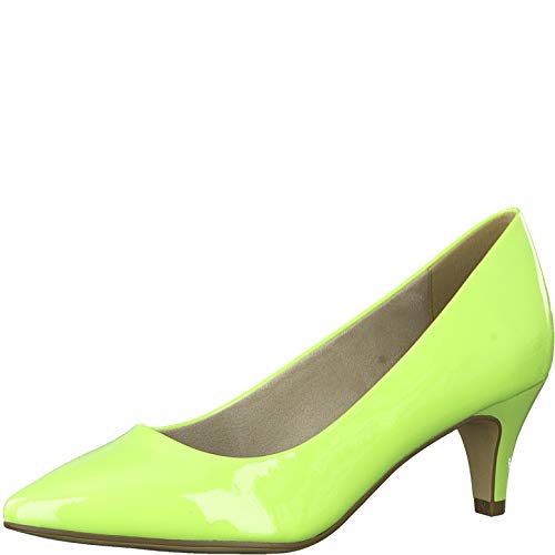 Tamaris Mujer Zapatos de tacón 22495-34, señora Zapatos de tacón Clásicas, Zapatos de Noche,Zapatos de Baile,Tacones Altos,Lime Patent,40 EU / 6.5 UK