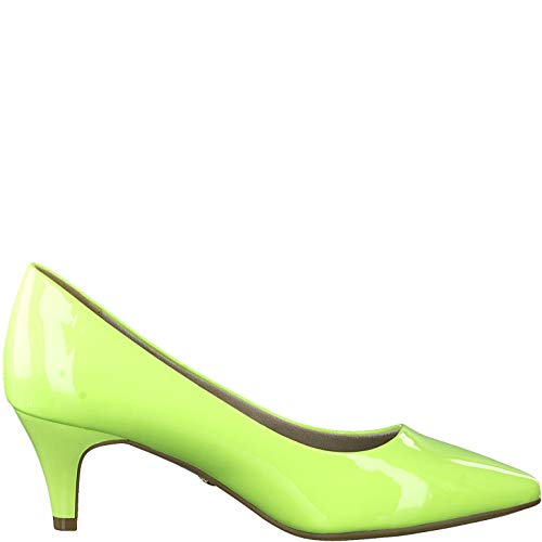 Tamaris Mujer Zapatos de tacón 22495-34, señora Zapatos de tacón Clásicas, Zapatos de Noche,Zapatos de Baile,Tacones Altos,Lime Patent,40 EU / 6.5 UK