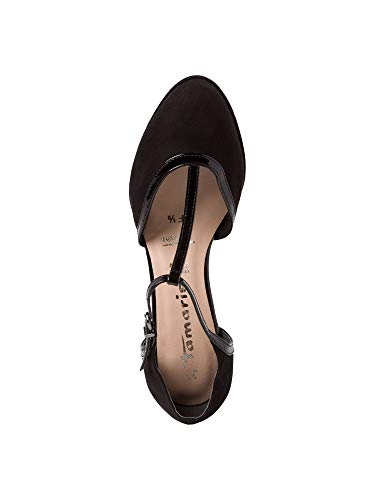 Tamaris Sandalias para mujer 24452-34, señora con correas Negro Size: 35 EU