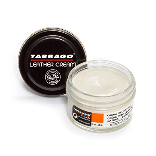 Tarrago | Natural Leather Cream 50ml | Crema para Limpiar, Nutrir e Impermeabilizar el Cuero (Incoloro 00)