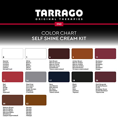Tarrago Self Shine Cream Kit 50ml | Crema de Ceras Autobrillante | Apto para Cuero y Cuero Sintético