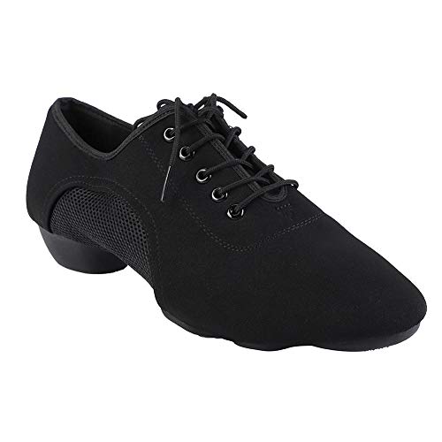 Tbest Zapatos Baile Latino Hombre Mujer,Zapatillas de Baile Latino Danza Suaves y Cómodos Zapatos Latinos de Salón Zapatos de Baile Modernos al Aire Libre para Salsa Latina Tango(43)