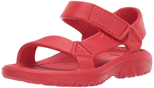 Teva Hurricane Drift Sandal Kids, Sandalias con Correa de Tobillo Unisex niños, Rojo, 31 EU