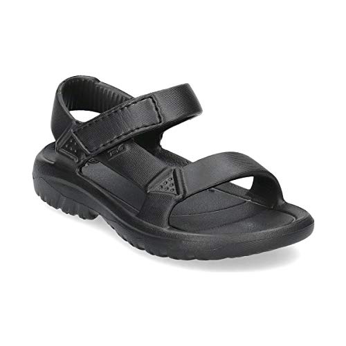 Teva Hurricane Drift, Sandalias de Punta Descubierta Mujer, Negro Black Blk, 38 EU